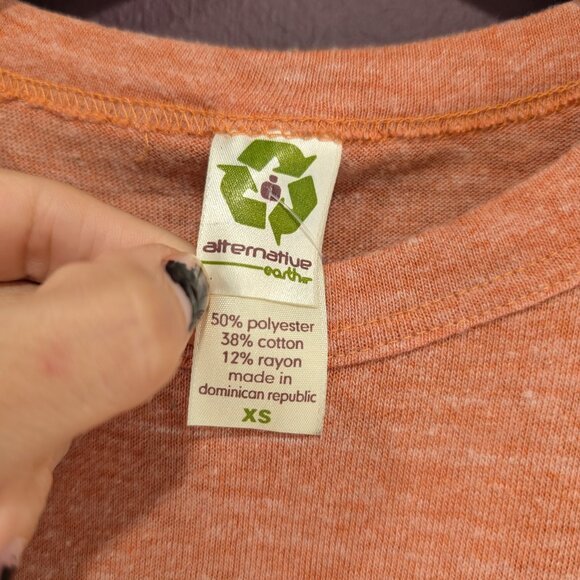 Y2K Franz Ferdinand Indie Rock Band Orange Tee XS Alternative Earth T-shirt 2000 - Picture 2 of 3